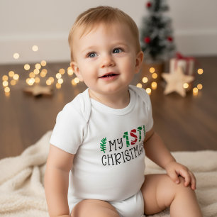 Mein erstes Weihnachten Baby Strampler