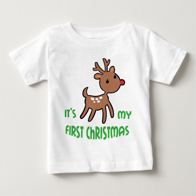 Mein erstes Weihnachten Baby T-shirt (Vorderseite)