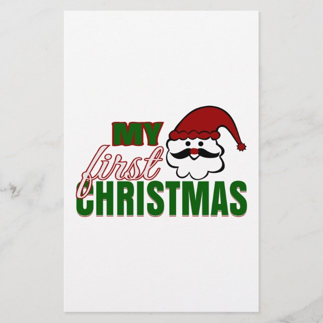 Mein erstes Weihnachten Briefpapier (Vorderseite)
