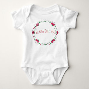 "Mein erstes Weihnachten" einteilig für Baby Strampler