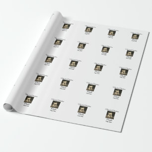 Mein erstes Weihnachten, füge Namen Datum Jahr Fot Geschenkpapier
