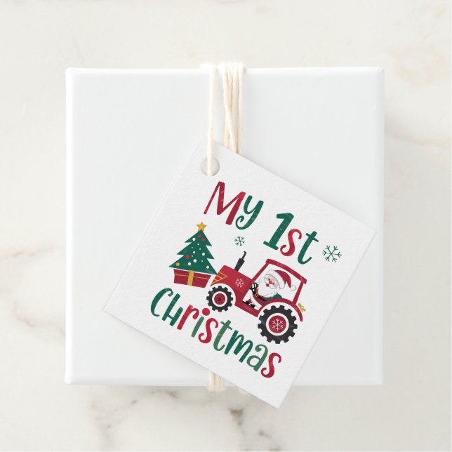 Mein erstes Weihnachten Geschenkanhänger (Beispiel)