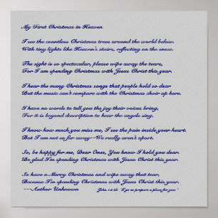 Mein erstes Weihnachten im Himmel Poster