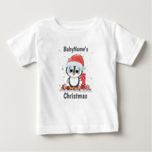 Mein erstes Weihnachten mit dem Namen niedliche Pi Baby T-shirt