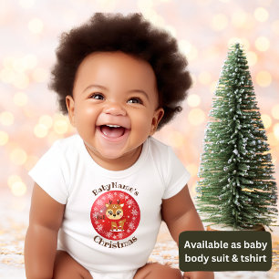 Mein erstes Weihnachten mit dem Namen niedliche Re Baby Strampler