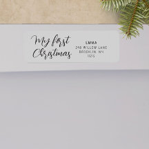 Mein erstes Weihnachten moderne Rücksendeadresse