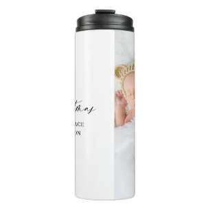 Mein erstes Weihnachten personalisiertes Baby-Gesc Thermosbecher