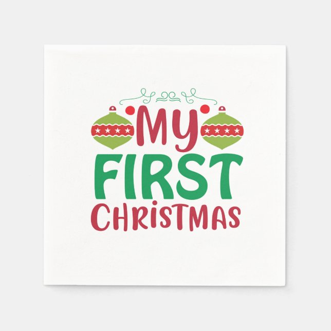 Mein erstes Weihnachten Serviette (Vorderseite)