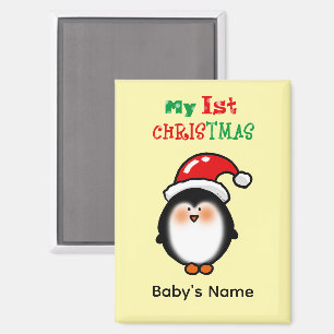Mein erstes Weihnachten Süßer Pinguin Magnet