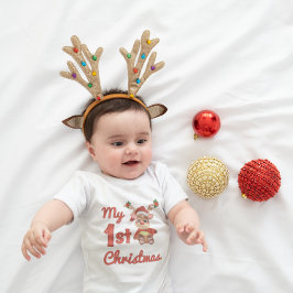 Mein erstes Weihnachten - Süßer Rentier Baby Strampler
