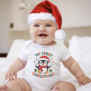 Mein erstes Weihnachten Süßer Winter-Weihnachts-Pi Baby Strampler