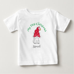 Mein erstes Weihnachten - Text und Bild anpassen Baby T-shirt