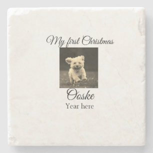 Mein erstes Weihnachts-Add-on für das Foto Steinuntersetzer