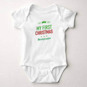 Mein erstes Weihnachts-Baby-Body Baby Strampler