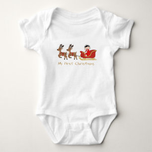 Mein erstes Weihnachts-Baby-Body – Süße Rentiere Baby Strampler