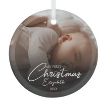 Mein erstes Weihnachts-Baby-Foto - Elegantes Skrip