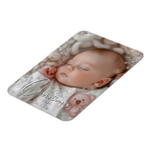 Mein erstes Weihnachts-Baby-Foto Magnet