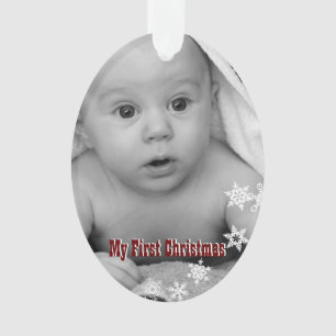 Mein erstes Weihnachts Custom Baby Foto Ornament