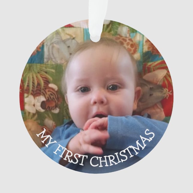 Mein erstes Weihnachts-neues Baby-Keepake Ornament (Vorderseite)