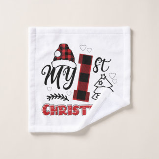 Mein erstes Weihnachtsbaby 1. Weihnachten Waschlappen