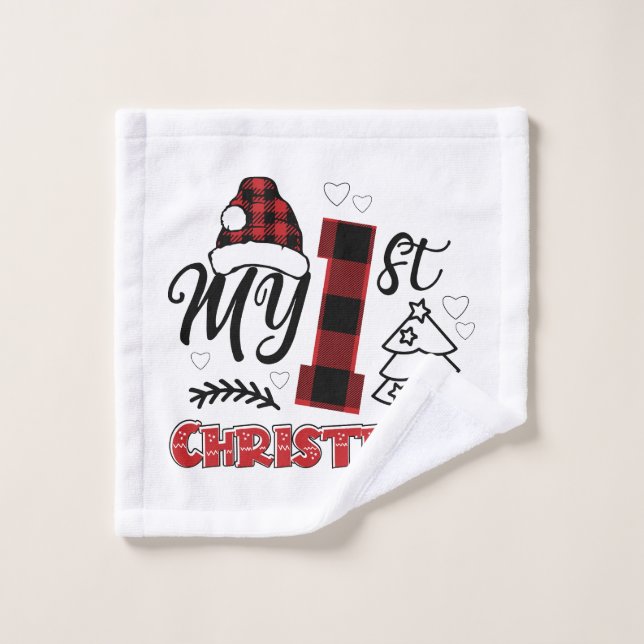 Mein erstes Weihnachtsbaby 1. Weihnachten Waschlappen (Waschlappen)