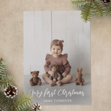 Mein erstes Weihnachtsbaby 4 Fotos Modern Minimali