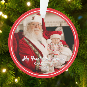 Mein erstes Weihnachtsbaby-Foto Ornament
