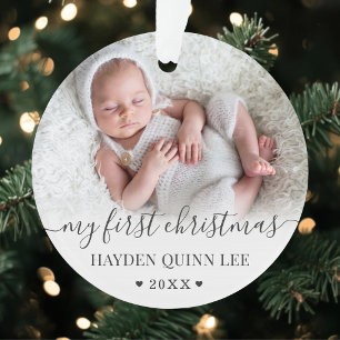 Mein erstes Weihnachtsbaby-Foto Ornament
