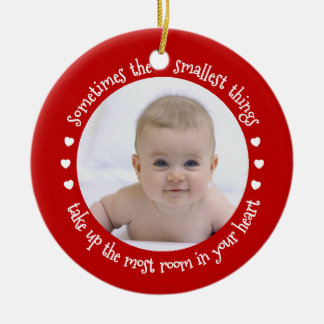 Mein erstes Weihnachtsbaby füge ein Foto Holiday R Keramik Ornament