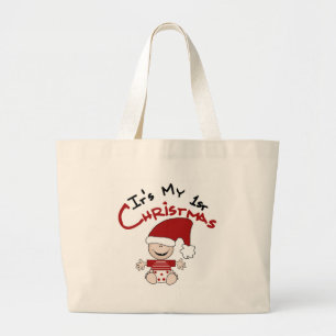 Mein erstes Weihnachtsbaby Weihnachtsgeschenke und Jumbo Stoffbeutel