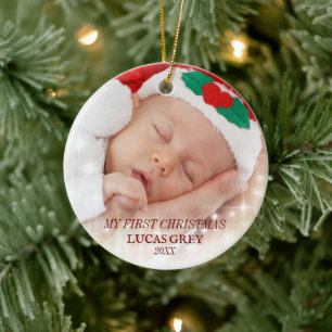 MEIN ERSTES WEIHNACHTSFEST SÜSSE KERAMIKSCHMUCK KERAMIK ORNAMENT