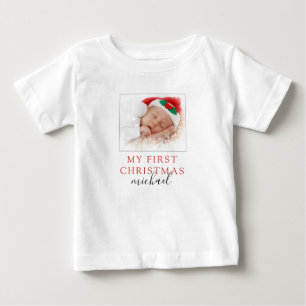 Mein erstes Weihnachtsfoto Baby T-shirt