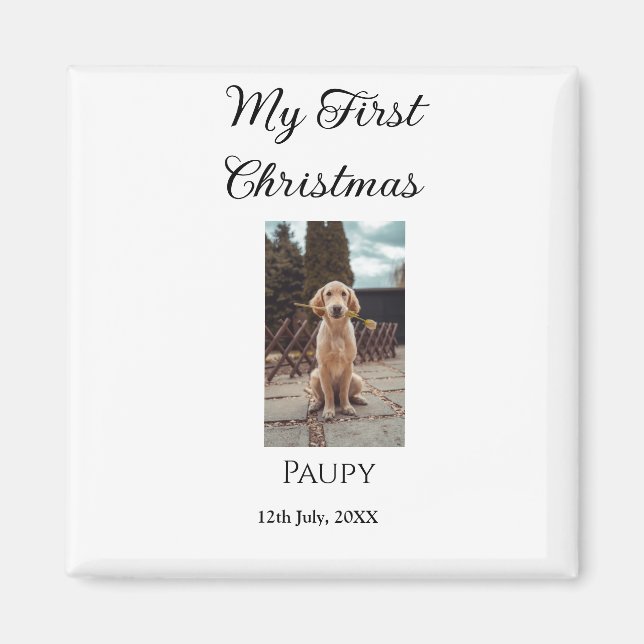 Mein erstes Weihnachtsgebäck mit dem Namen Hunde K Magnet (Vorne)