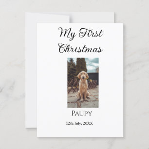 Mein erstes Weihnachtsgebäck mit dem Namen Hunde K Postkarte