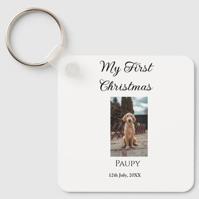 Mein erstes Weihnachtsgebäck mit dem Namen Hunde K Schlüsselanhänger (Vorderseite)