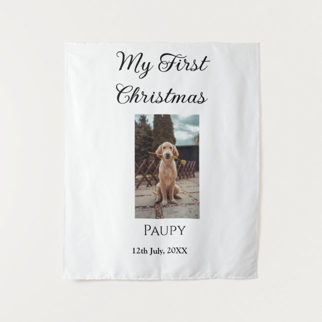 Mein erstes Weihnachtsgebäck mit dem Namen Hunde K Wandteppich (Vorderseite)