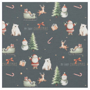 Mein erstes Weihnachtsgeschenk Santa Stoff