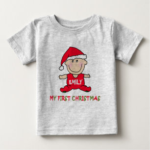 Mein erstes Weihnachtshemd, um sich anzupassen Baby T-shirt
