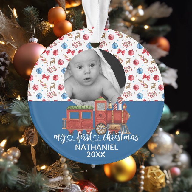 Mein erstes Weihnachtsjunges neues Baby-Train Wass Ornament (Von Creator hochgeladen)