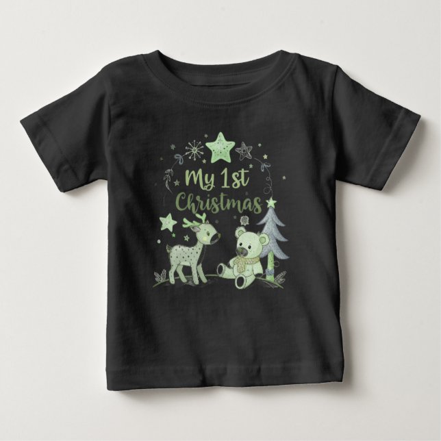 Mein erstes Weihnachtskind Baby T-shirt (Vorderseite)