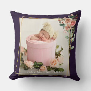 Mein erstes Weihnachtsnachtsnachtsjahr Baby-Foto-P Kissen