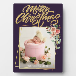 Mein erstes Weihnachtsnachtsnachtsnachtsjahr Baby- Fotoplatte