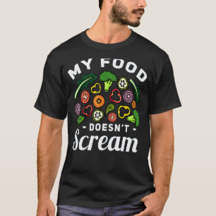 Mein Essen Schreit Nicht Anti-Tierquälerei Vegan V T-Shirt