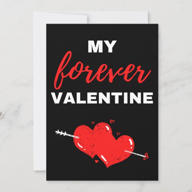 Mein ewig Valentine Dankeskarte (Vorderseite)
