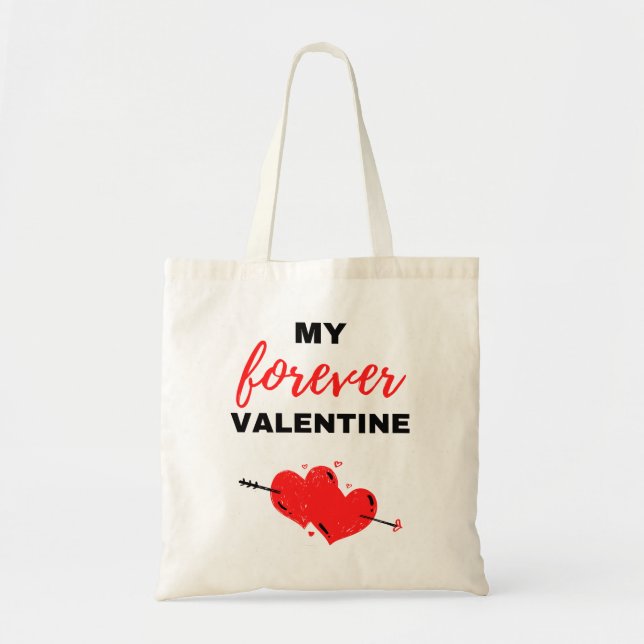 Mein ewig Valentinin Black Tragetasche (Vorne)