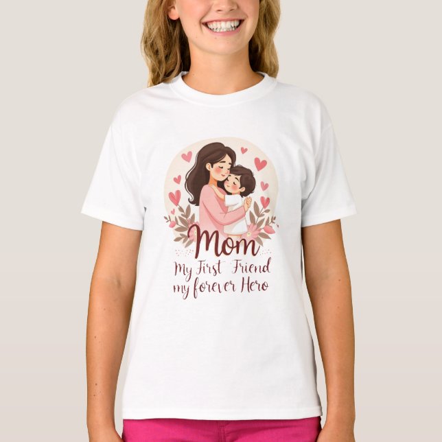 Mein ewiger Held | Design des T - Shirt der Mutter (Vorderseite)