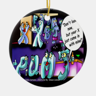 Mein Ex und dein Ex Funny Keramik Ornament