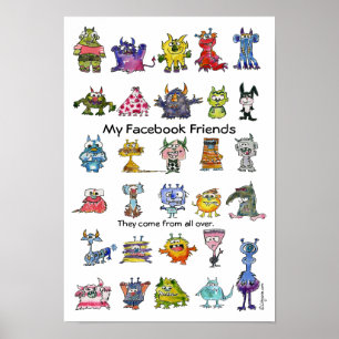 Mein Facebook Friends Poster