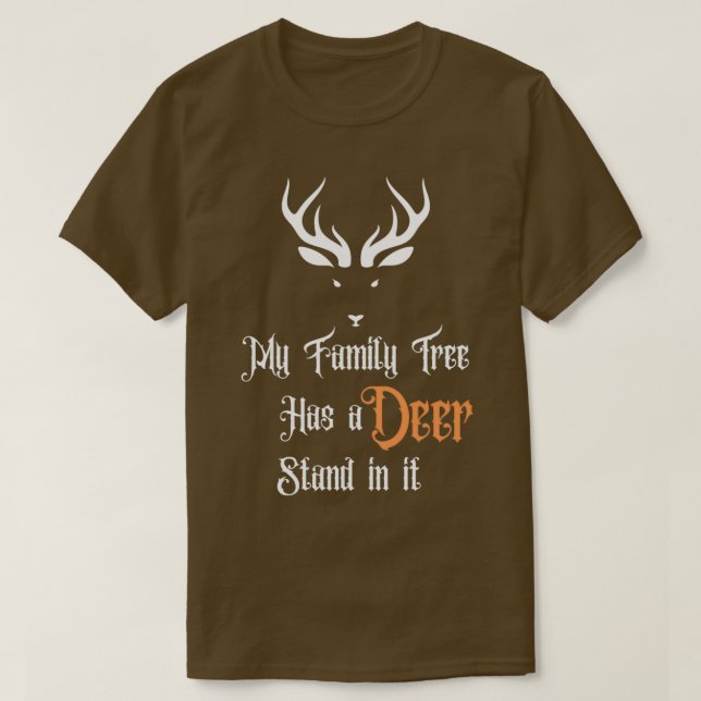 Mein Familienbaum hat einen Hirschständer darin 2 T-Shirt (Design vorne)