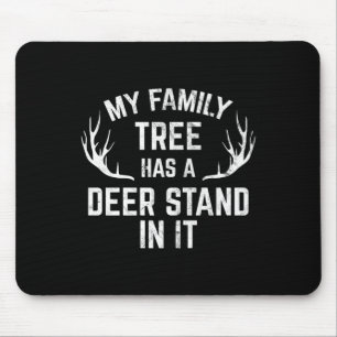 Mein Familienbaum hat einen Hirschständer in der J Mousepad